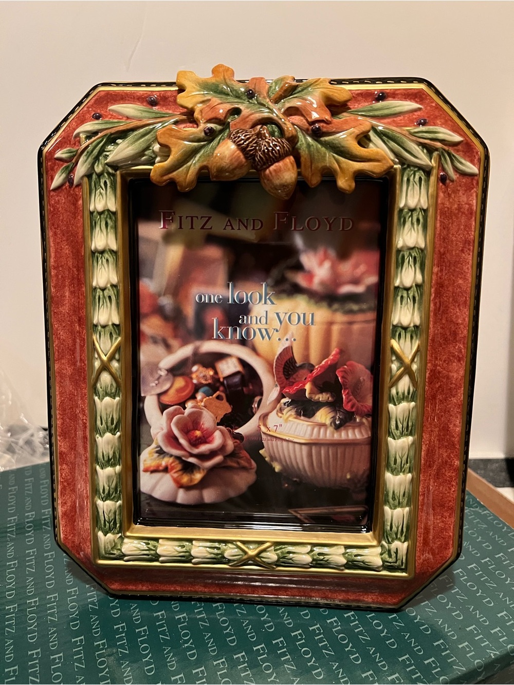 NWT FITZ & FLOYD EQUESTRIAN COLL 5x7 PICTURE FRAME.